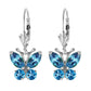 Autumn Breeze Blue Topaz Earrings