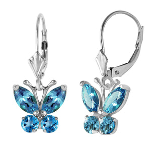 Autumn Breeze Blue Topaz Earrings
