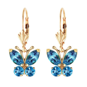 Autumn Breeze Blue Topaz Earrings