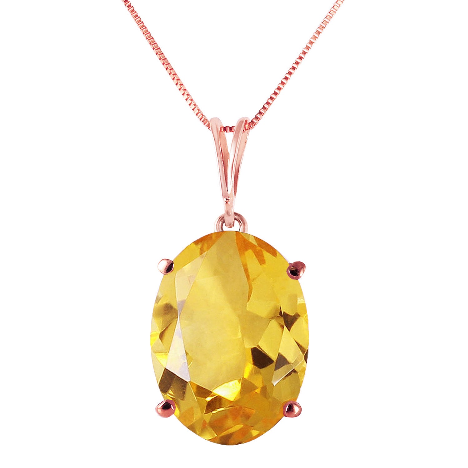 Graceful Glow Citrine Necklace
