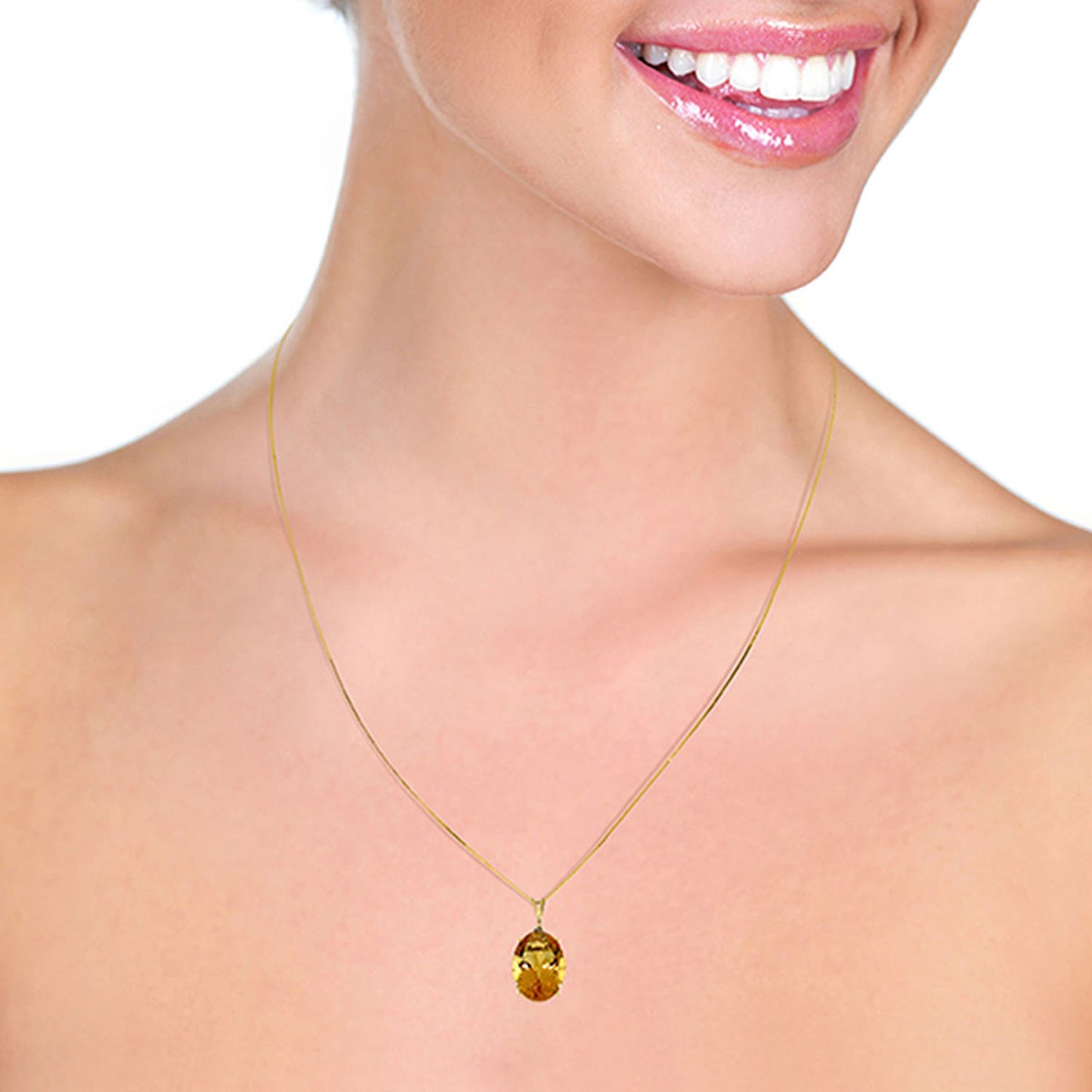 Graceful Glow Citrine Necklace