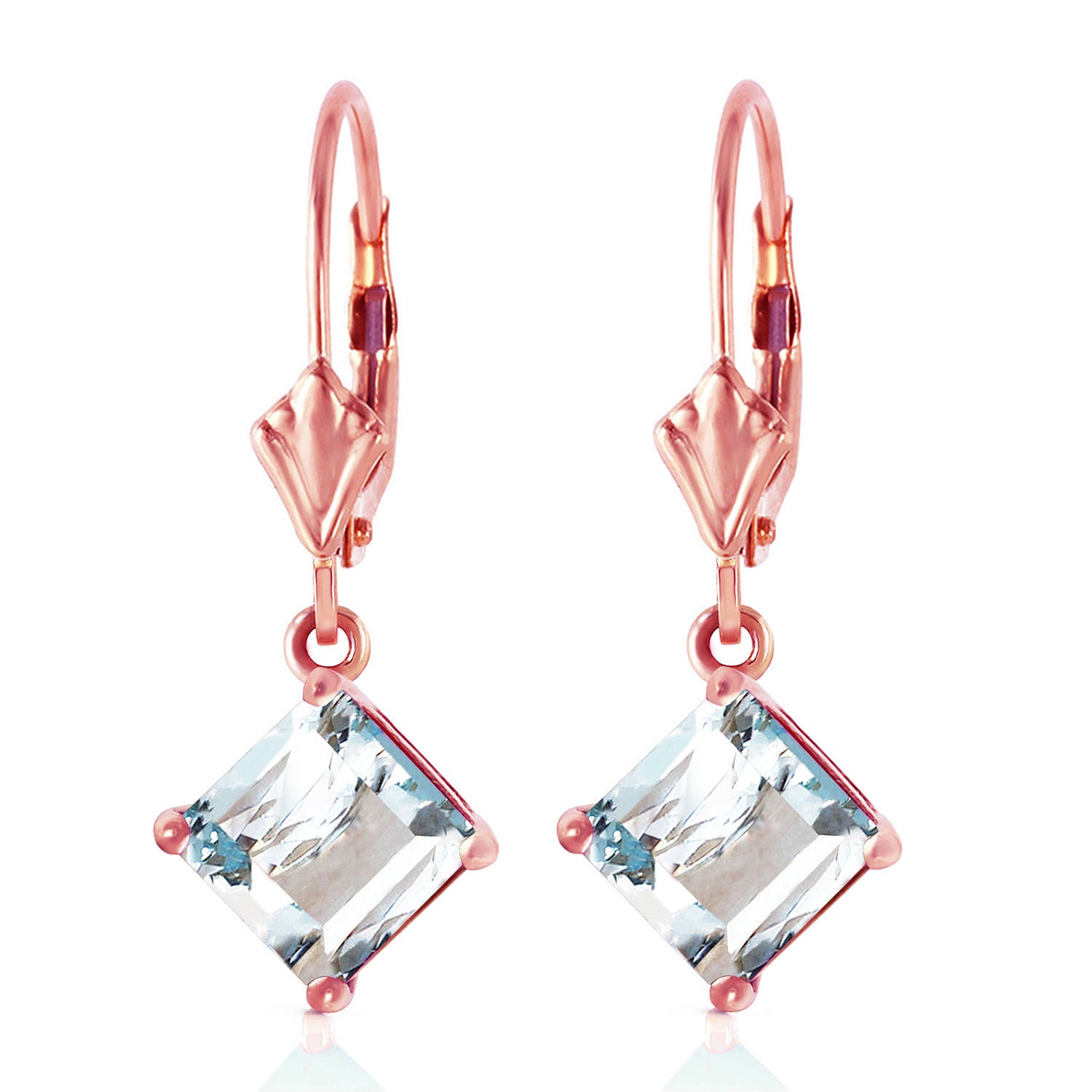 Precious Facade Aquamarine Earrings