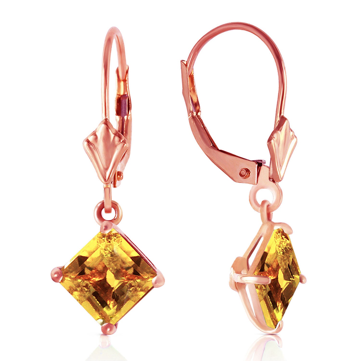 Precious Facade Citrine Earrings
