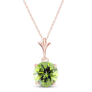 Solo Sphere Peridot Necklace