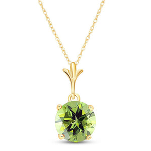 Solo Sphere Peridot Necklace