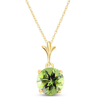 Solo Sphere Peridot Necklace
