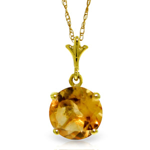 Solo Sphere Citrine Necklace