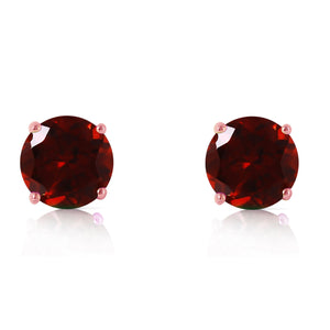 Luminous Orb Garnet Earrings