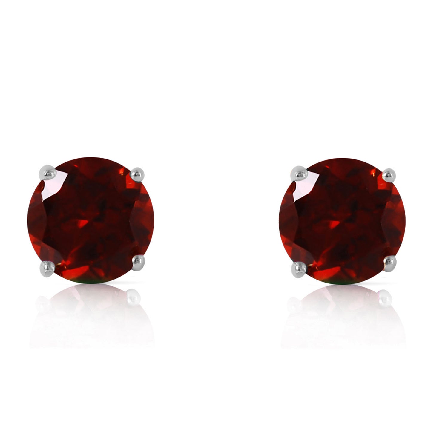 Luminous Orb Garnet Earrings