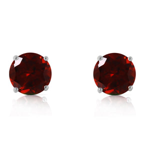 Luminous Orb Garnet Earrings