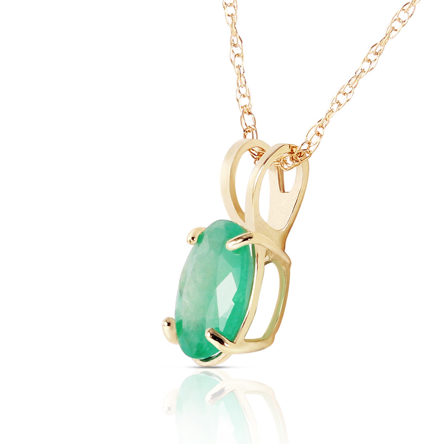 Tranquil Moon Emerald Necklace