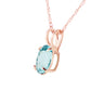 Tranquil Moon Aquamarine Necklace