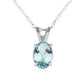 Tranquil Moon Aquamarine Necklace