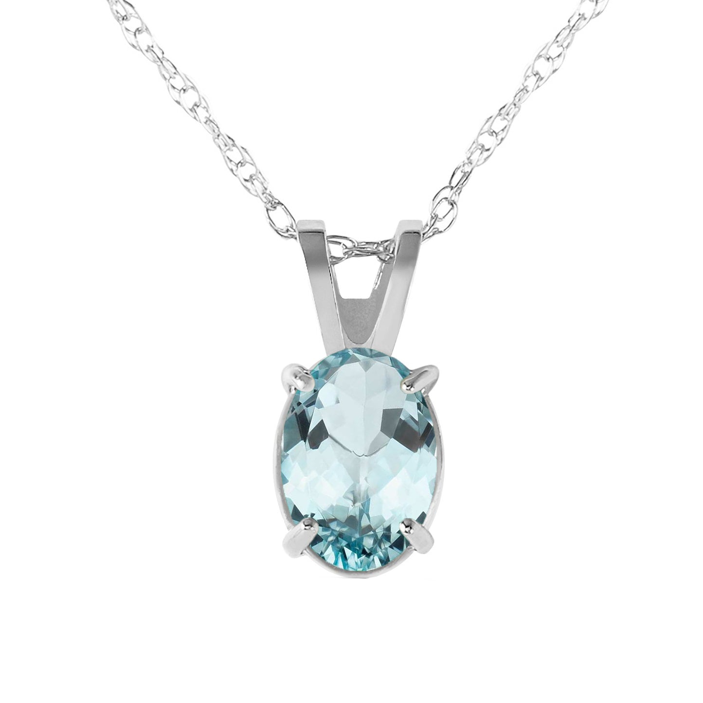 Tranquil Moon Aquamarine Necklace