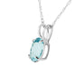 Tranquil Moon Aquamarine Necklace