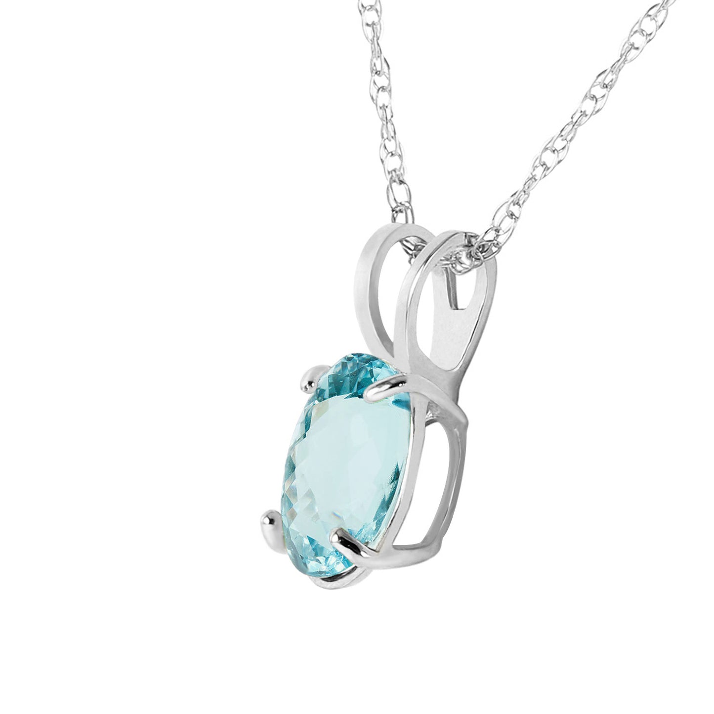 Tranquil Moon Aquamarine Necklace