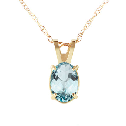 Tranquil Moon Aquamarine Necklace