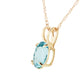 Tranquil Moon Aquamarine Necklace
