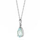 Gentle Droplet Aquamarine Necklace