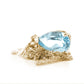 Gentle Droplet Aquamarine Necklace