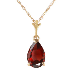 Gentle Droplet Garnet Necklace
