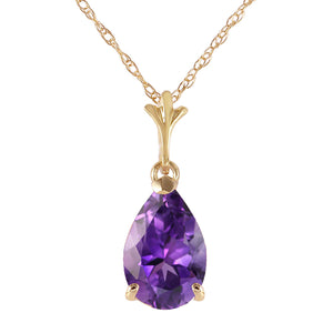 Gentle Droplet Amethyst Necklace