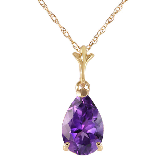 Gentle Droplet Amethyst Necklace