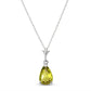 Gentle Droplet Peridot Necklace