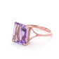 Essential Facet Amethyst Ring