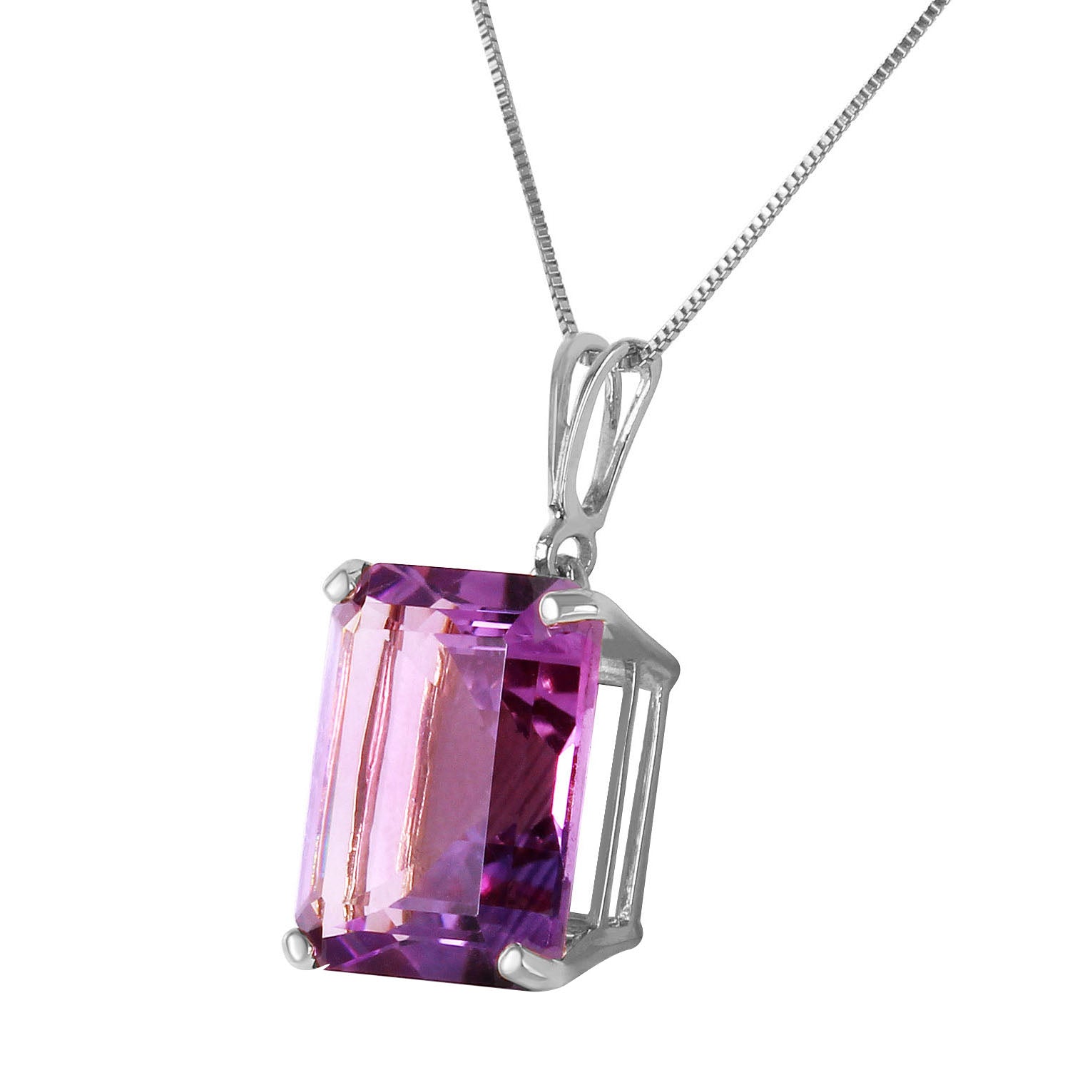 Shimmering Cuts Amethyst Necklace