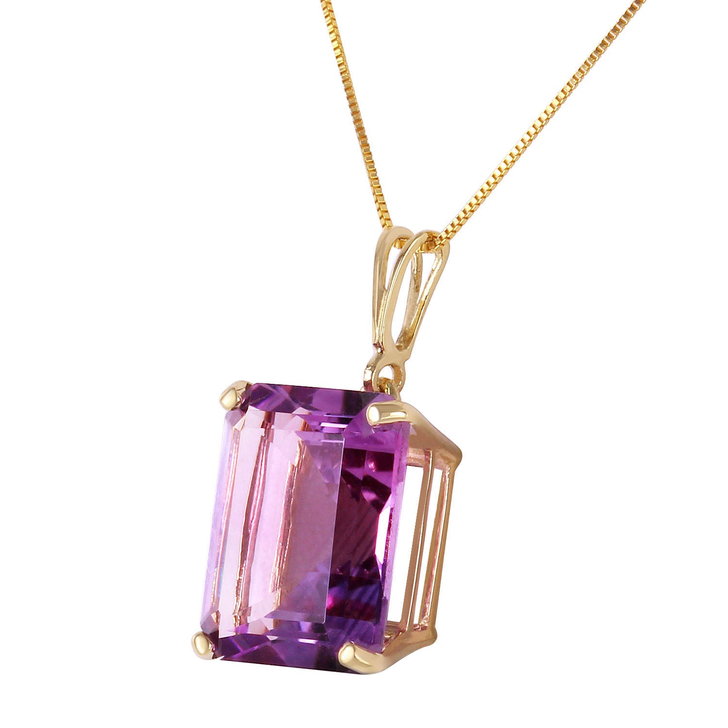 Shimmering Cuts Amethyst Necklace