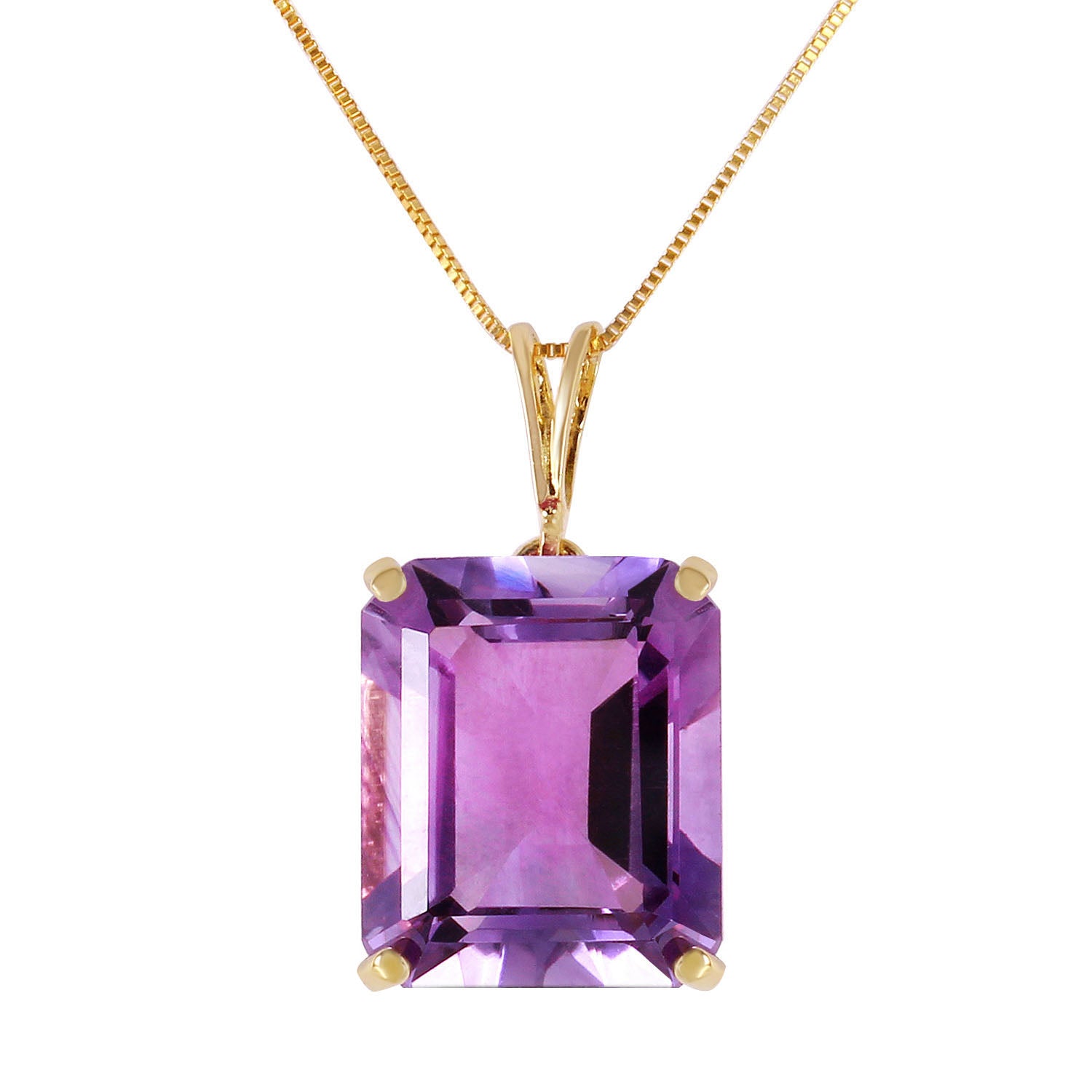 Shimmering Cuts Amethyst Necklace