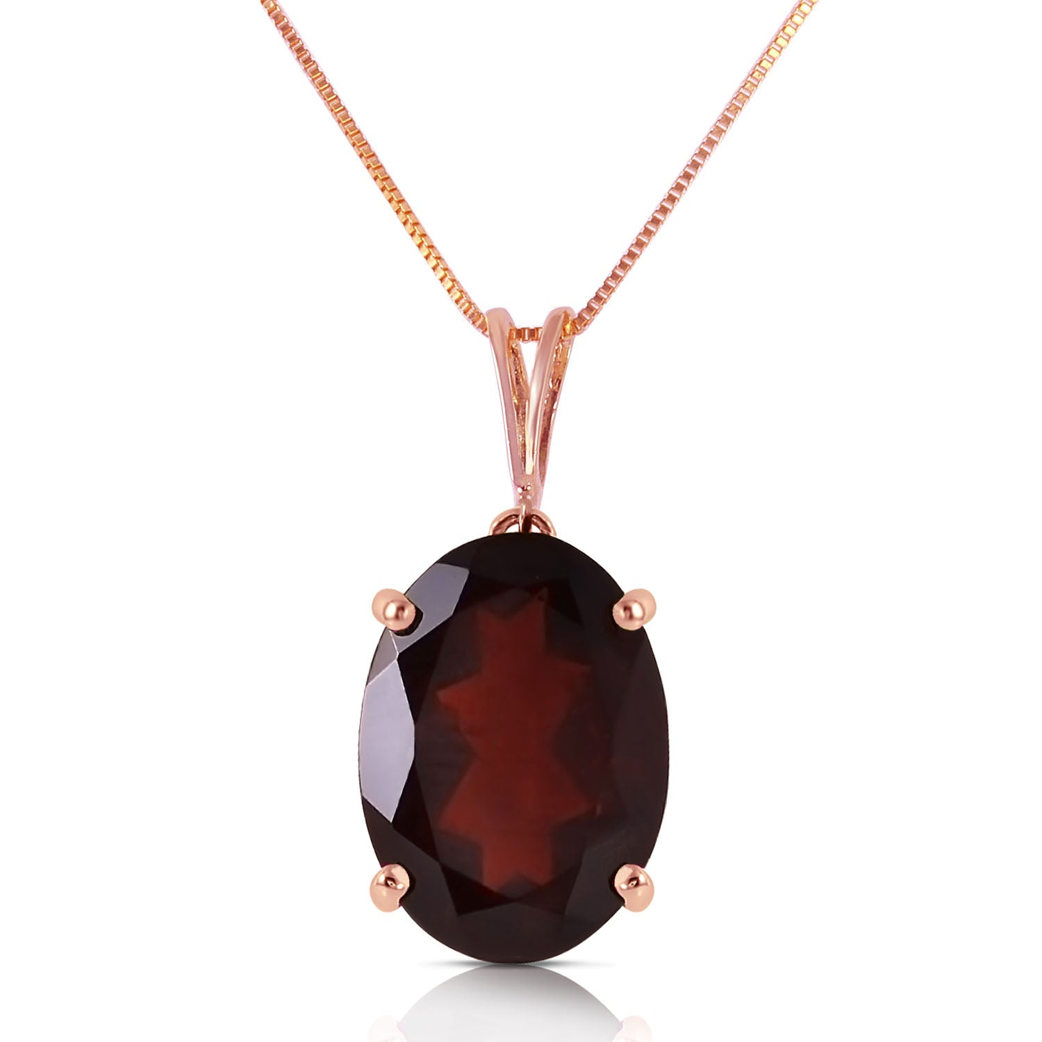 Graceful Glow Garnet Necklace