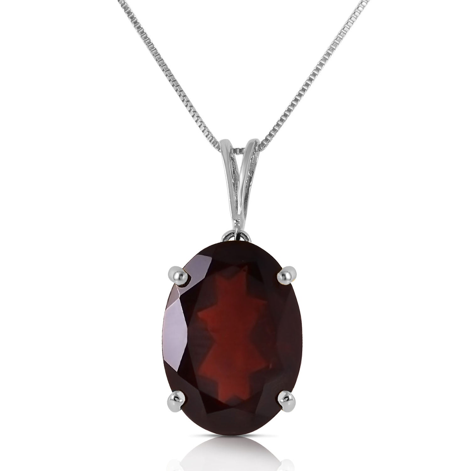 Graceful Glow Garnet Necklace