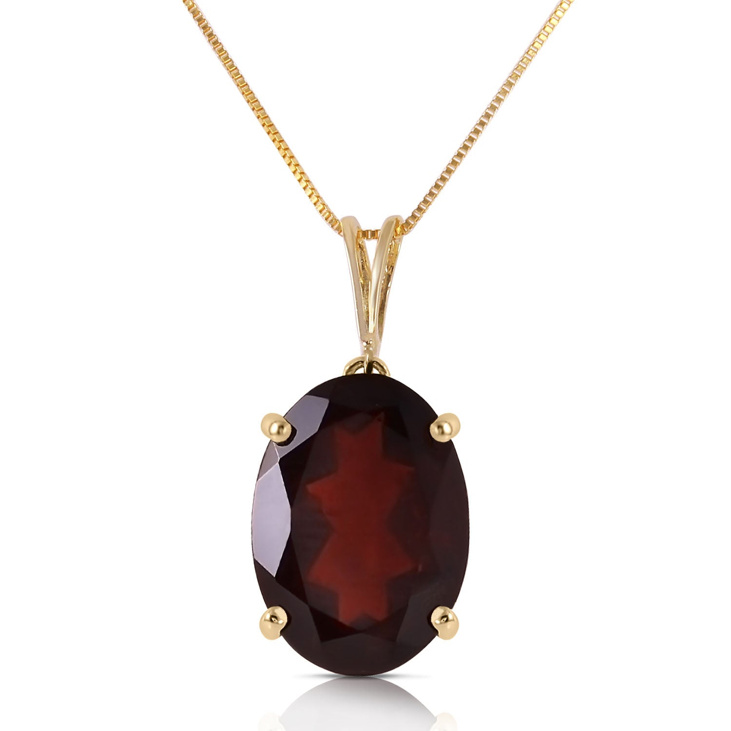 Graceful Glow Garnet Necklace