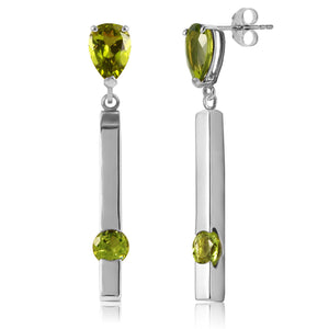 Sunset Glow Peridot Push Back Earrings