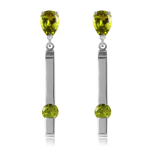 Sunset Glow Peridot Push Back Earrings