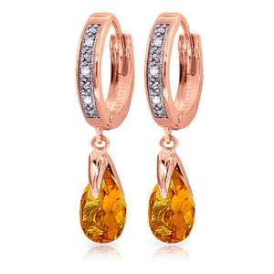 Moonlit Serenity Citrine Earrings