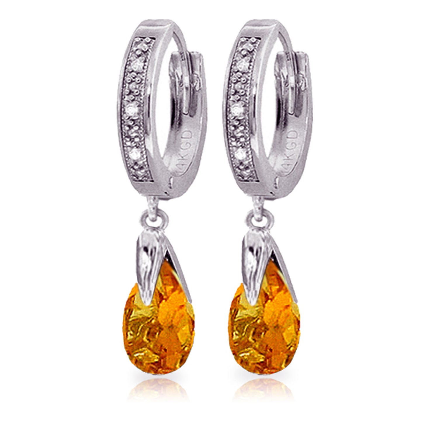 Moonlit Serenity Citrine Earrings