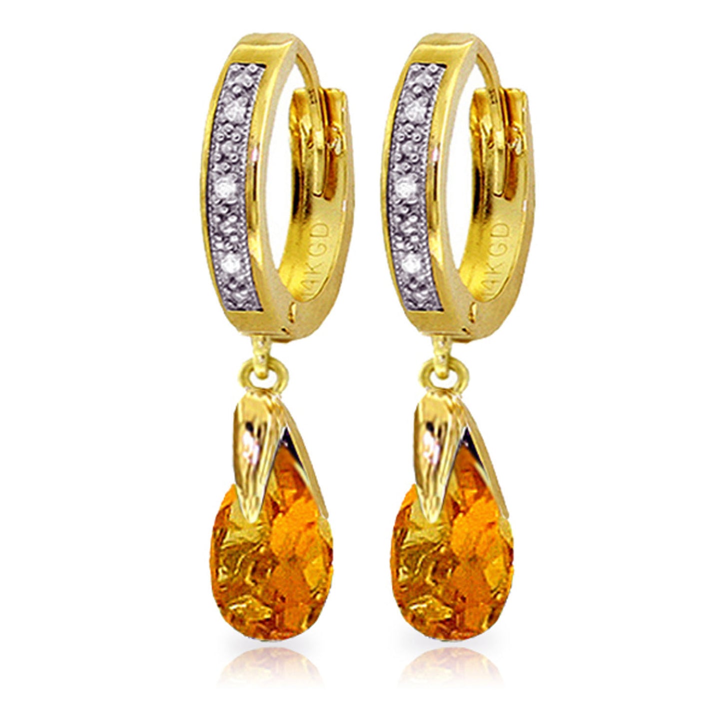 Moonlit Serenity Citrine Earrings