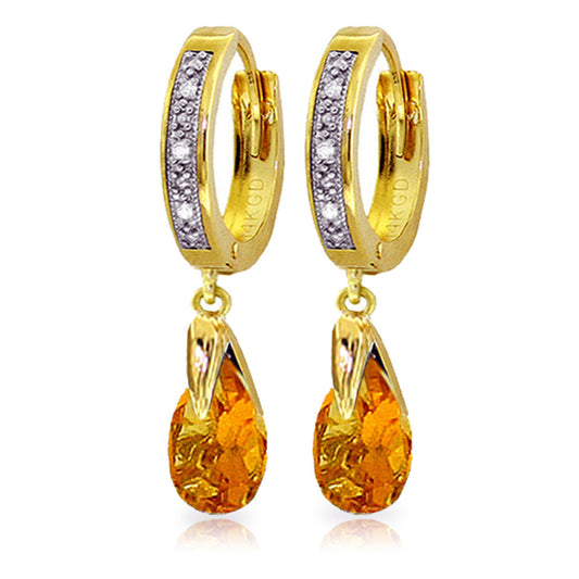 Moonlit Serenity Citrine Earrings