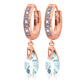 Moonlit Serenity Aquamarine Earrings