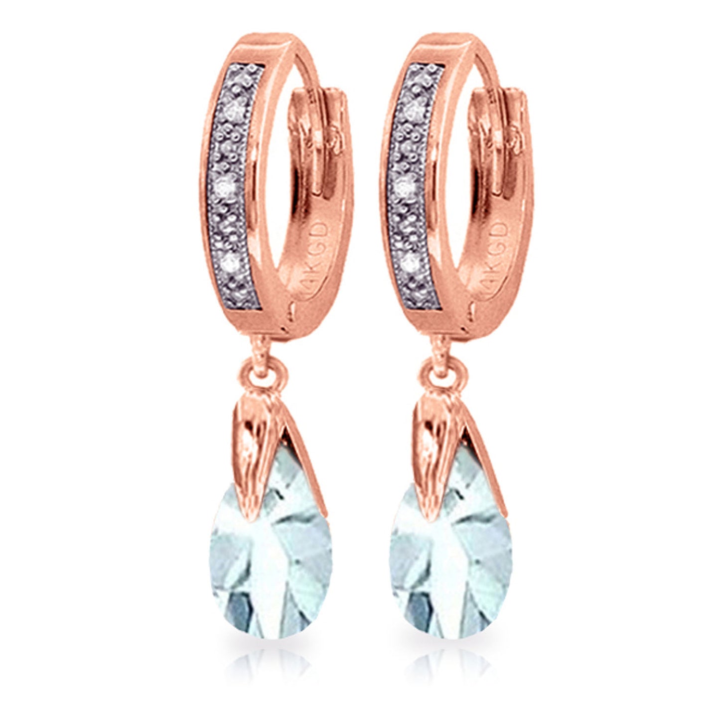 Moonlit Serenity Aquamarine Earrings