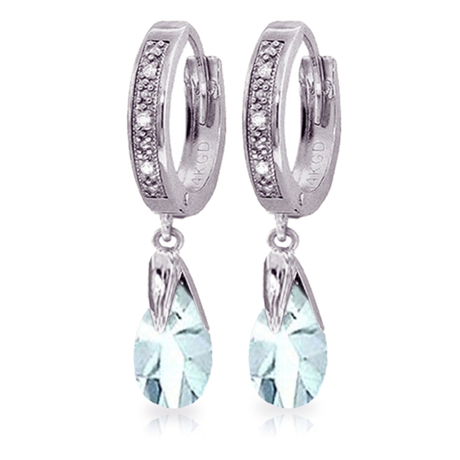 Moonlit Serenity Aquamarine Earrings
