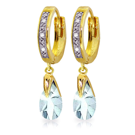 Moonlit Serenity Aquamarine Earrings