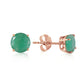 Subtle Sparkle Emerald Earrings