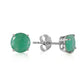 Subtle Sparkle Emerald Earrings