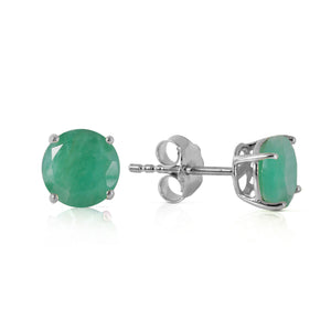 Subtle Sparkle Emerald Earrings