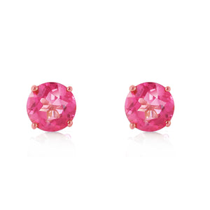 Subtle Sparkle Pink Topaz Earrings