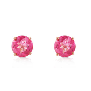 Subtle Sparkle Pink Topaz Earrings